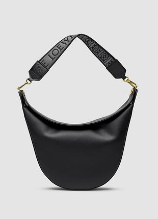 💎 loewe luna leather shoulder bag in black 29 х 28 х 6.5 см