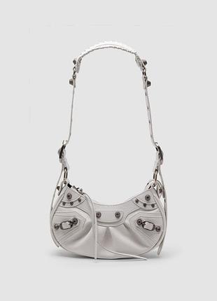💎 balenciaga le cagole xs shoulder bag white 25 х 12 х 7 см