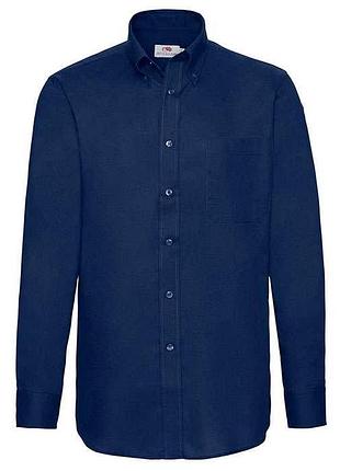 Рубашка мужская с длинным рукавом poplin s 32 темно-синяя