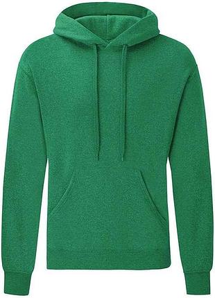 Чоловіча толстовка з капюшоном classic hooded l rx зелений меланж