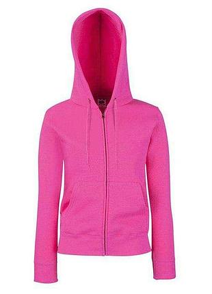 Жіноча худі на блискавці premium hooded jacket s 57 малиновий