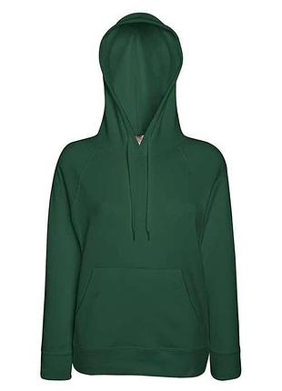 Толстовка жіноча з капюшоном lightweight hooded 2xl 38 темно-зелений