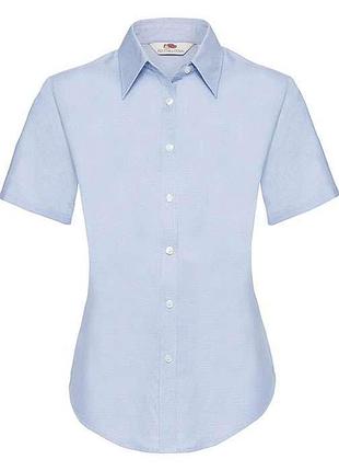 Сорочка жіноча короткий рукав oxford 2xl od світло блакитний