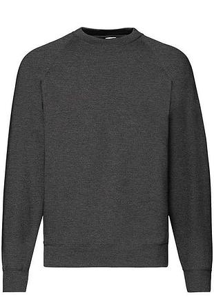 Реглан чоловічий classic raglan s hd темно-сірий меланж