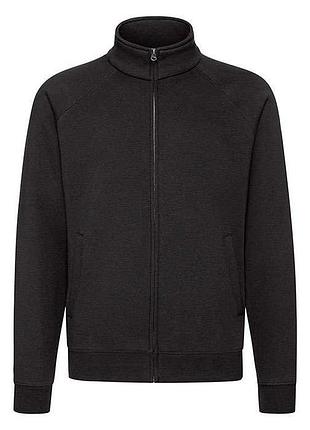Кофта мужская на замке premium jacket s 36 черный