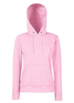 Толстовка жіноча з капюшоном classic hooded xs 52 світло-рожевий