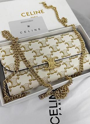 Celine triomphe chain bag