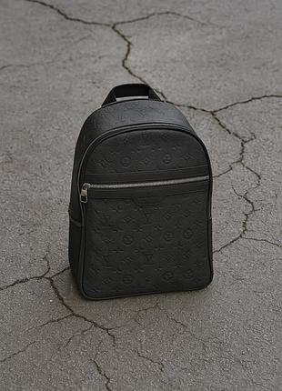 Рюкзак louis vuitton шкіряний чорний