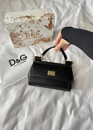 Dolce & gabbana mini sicily black bag 19,5x13x4