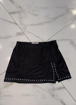 Чорна міні спідниця pull&bear 4