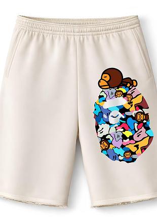 Мужские оверсайз шорты bape