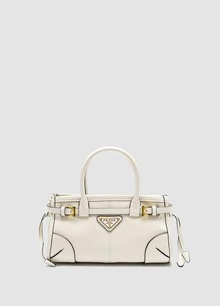💎 prada bonnie mini handbag cream 23.5 х 13 х 8 см