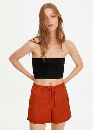 Сатінові шорти zara