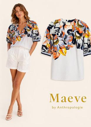 Женская блуза футболка maeve by anthropologie p m