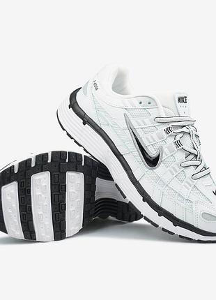 Кроссовки nike p-6000 white black swoosh арт 0405