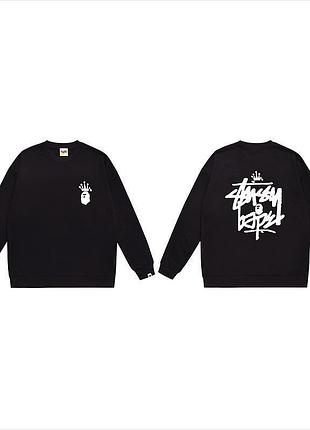 Мужской свитшот stussy x bape