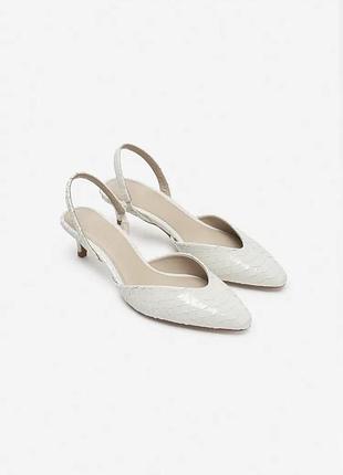 Кожаные туфли китен хил - the item zara woman