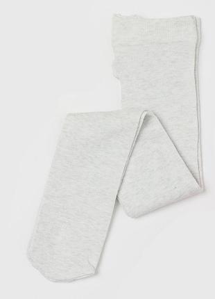 Колготки  бавовняні для дівчинки h&m 0738859006 сірий