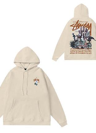 Мужской худи на флисе stussy xl