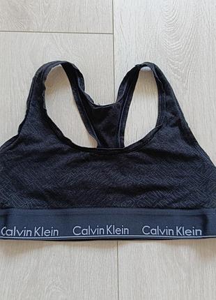 Топ спортивный коттоновый бюст calvin klein s c 70b 70c 75a 75b