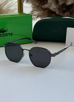 🔥окуляри унісекс lacoste ▶️оправа: металева ✌лінзи: полікарбонат 💡захист: uv400 серветка мішечок коробочка жіночі сонцезахисні окуляри