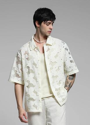 Оригинальная хлопковая мужская рубашка levi's с коротким рукавом индия