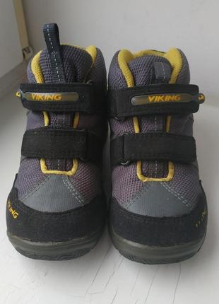 Демисезонные термо ботинки viking gore-tex 28р. 18 см.2 фото