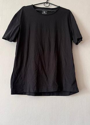 Базовая черная футболка smog relaxed fit / мужская футболка свободного кроя (размер s)