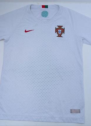 ​футбольна ігрова футболка nike dri-fit португалія (portugal 2018-2019) — розмір l (підлітковий)