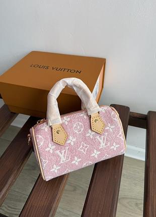 Lv nano speedy jeans (pink) 16*10*7