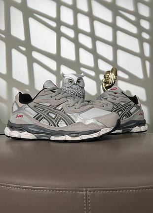 Жіночі кросівки asics gel-nyc grey silver white