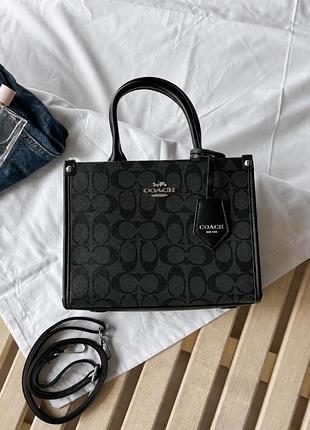 Женская сумка coach black тр6969