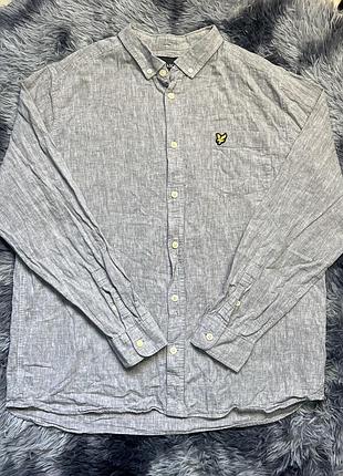 Чоловіча сорочка бренду lyle & scott, оригінал, розмір xl