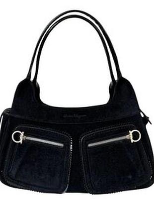 Замшева сумка salvatore ferragamo
