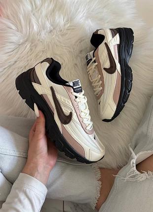 Кроссовки nike initiator beige brown black арт 0406