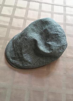 Итальянская льняная кепка hats & brother's (италия), р. 58. идеальное состояние!