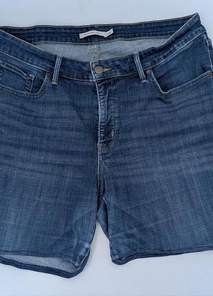 джинсовые шорты levi's 311 shaping skinny (размер 18w/xl-xxl)