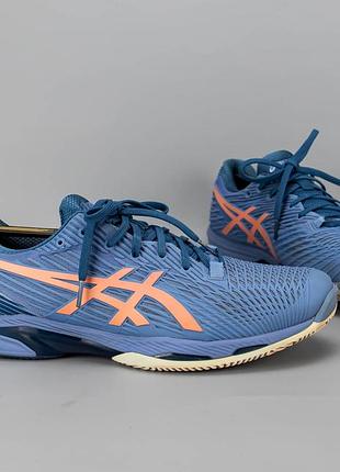 Яркие теннисные кроссовки asics solution speed ff