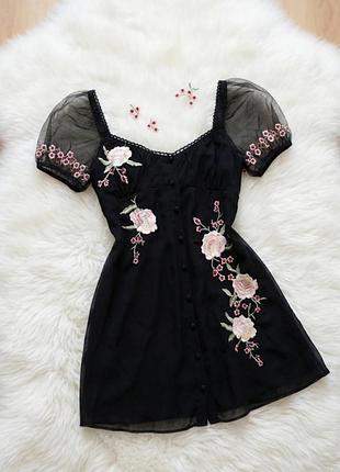 Сукня сіточка з елементами вишивки 🛍👗