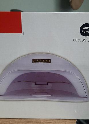 Лампа для маникюра uv+led sun 5 white (белая) от розетки, 48 Вт