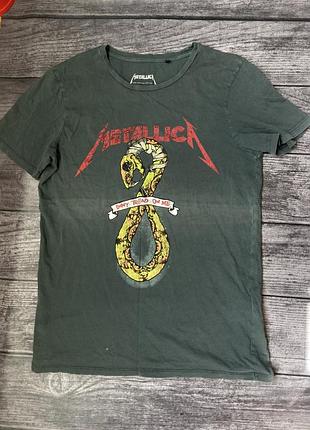 Чоловіча футболка мерч metallica «don't tread on me»