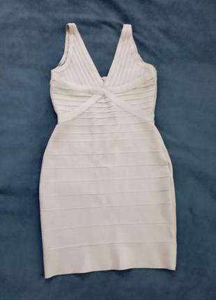 Бандажное платье herve leger / эффект корсета / quiet luxury / размер m
