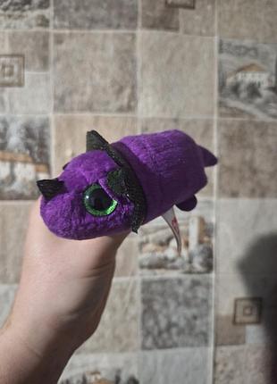 Игрушка фиолетовый трицератопс лондон из коллекции ty beanie boos teeny ts
