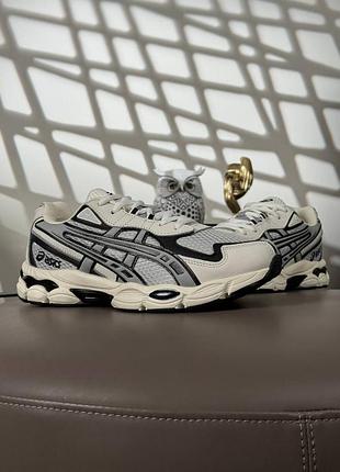 Мужские кроссовки asics gel-nyc 2055 beige black