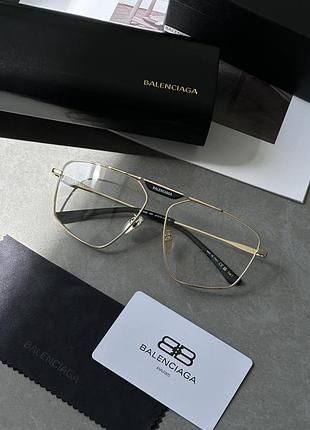 😎 balenciaga clear/gold bb0246s 003 61/15/145 61/15/145