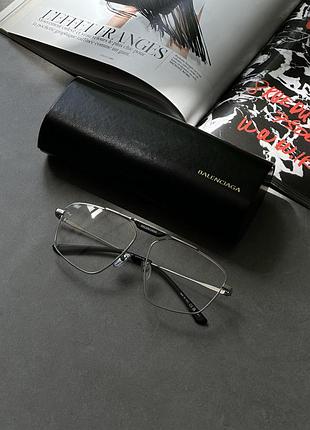 😎 balenciaga clear/silver bb0246s 001 61/15/145 61/15/145