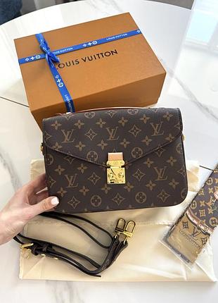 Louis vuitton pochette metis brown (дефект незначні подряпини на лого)