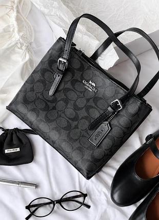 Женская сумка coach black тр6933