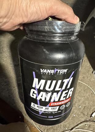 Углеводно-белковая смесь (гейнер) vansiton multi gainer (вкус клубника, вес 1500