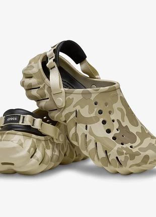 Crocs echo duck camo clog сабо чоловічі крокс камуфляж. м9/42-43/стопа 27см